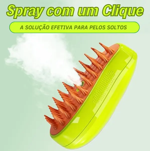 Spray elétrico Steamy Dog Brush - RESGAUTE